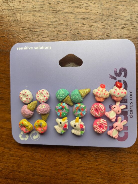 Claire's Jewelry - Bundle 3/12.  NIne Pair Claire's Sparkly Earrings.